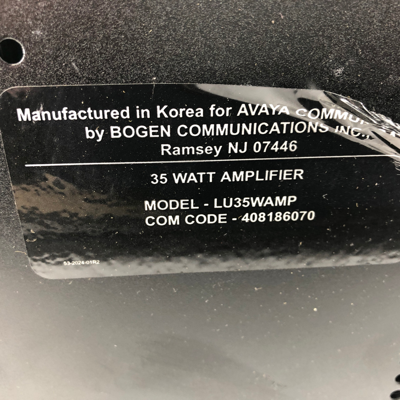 Bogen Avaya Paging 35 Watt Amplifier LU35WAMP