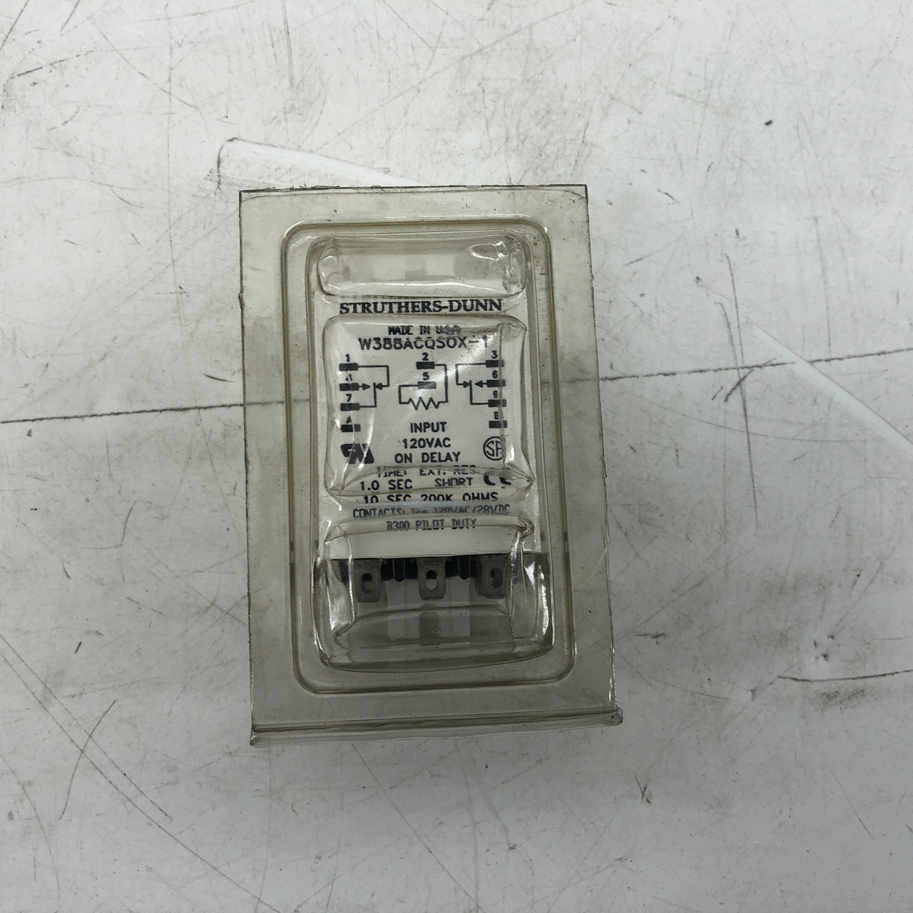 STRUTHERS-DUNN W388ACQSOX 120VAC INPUT TIME DELAY RELAY - NEW