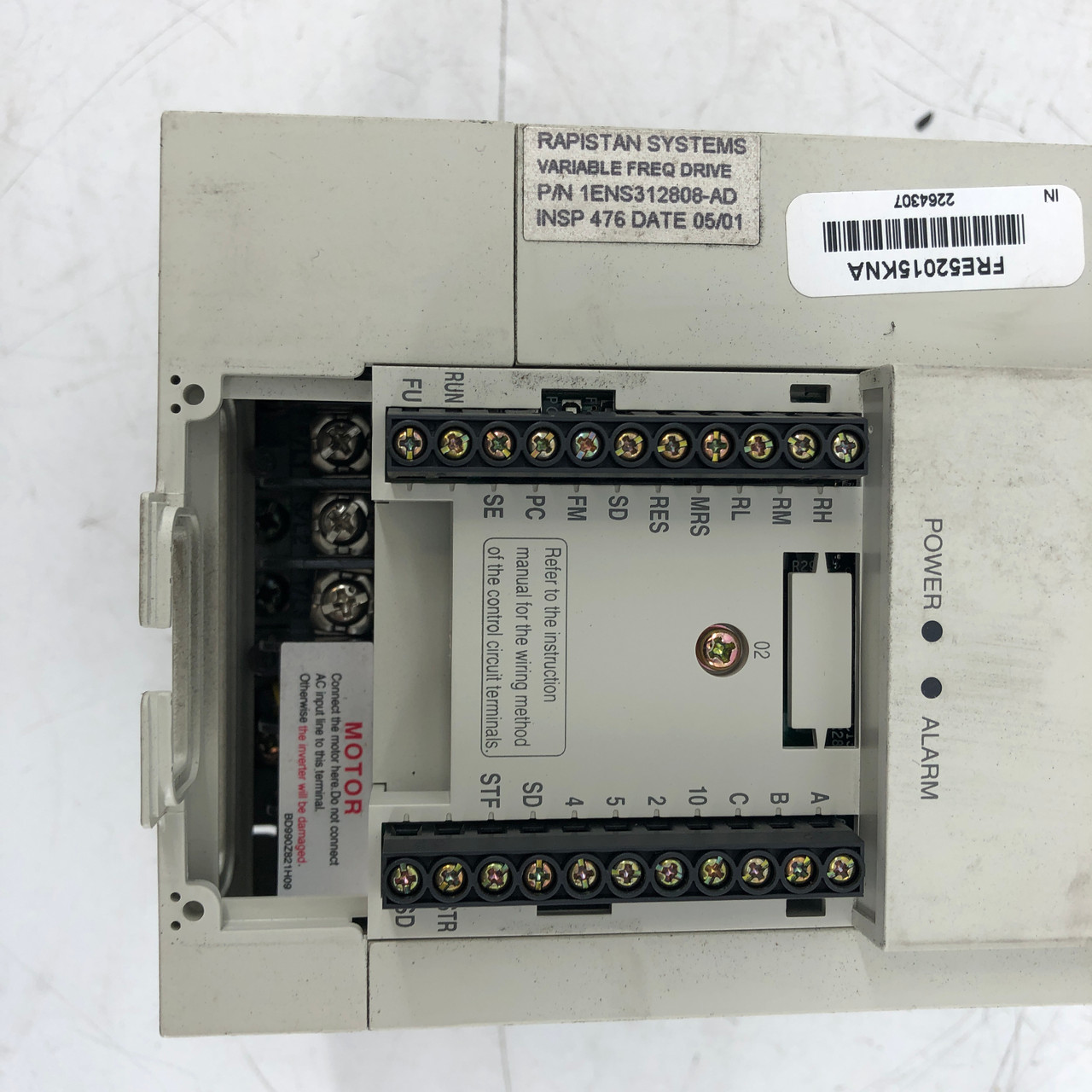 Mitsubishi FR-E520-1.5K-NA Transistorized Frequency Inverter 2HP 8A 200-240V