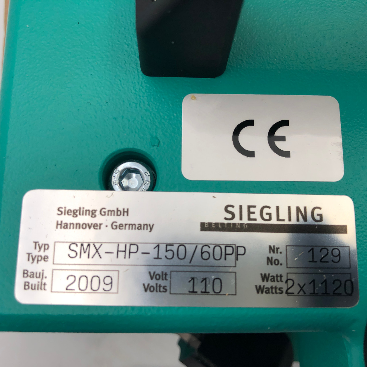 Siegling Forbo Belt Splicing Heat Press SMX-HP-150/60-PP - NEW