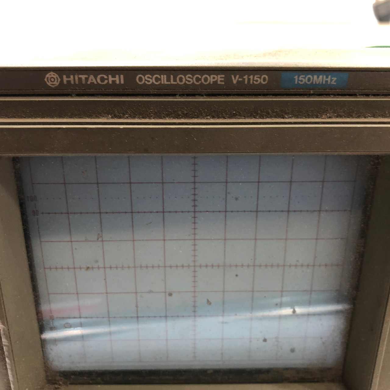 HITACHI V-1150 ANALOG OSCILLOSCOPE 150MHZ - POWER TESTED READ