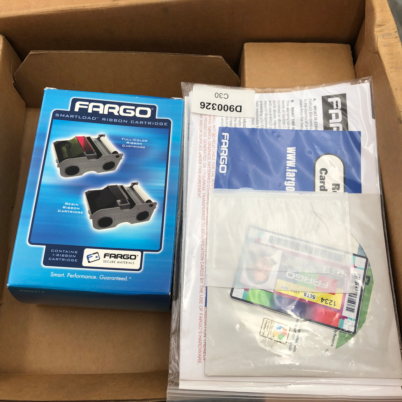 FARGO PERSONA C30 ID CARD PRINTER W/ NO AC ADAPTER - UNTESTED AS IS