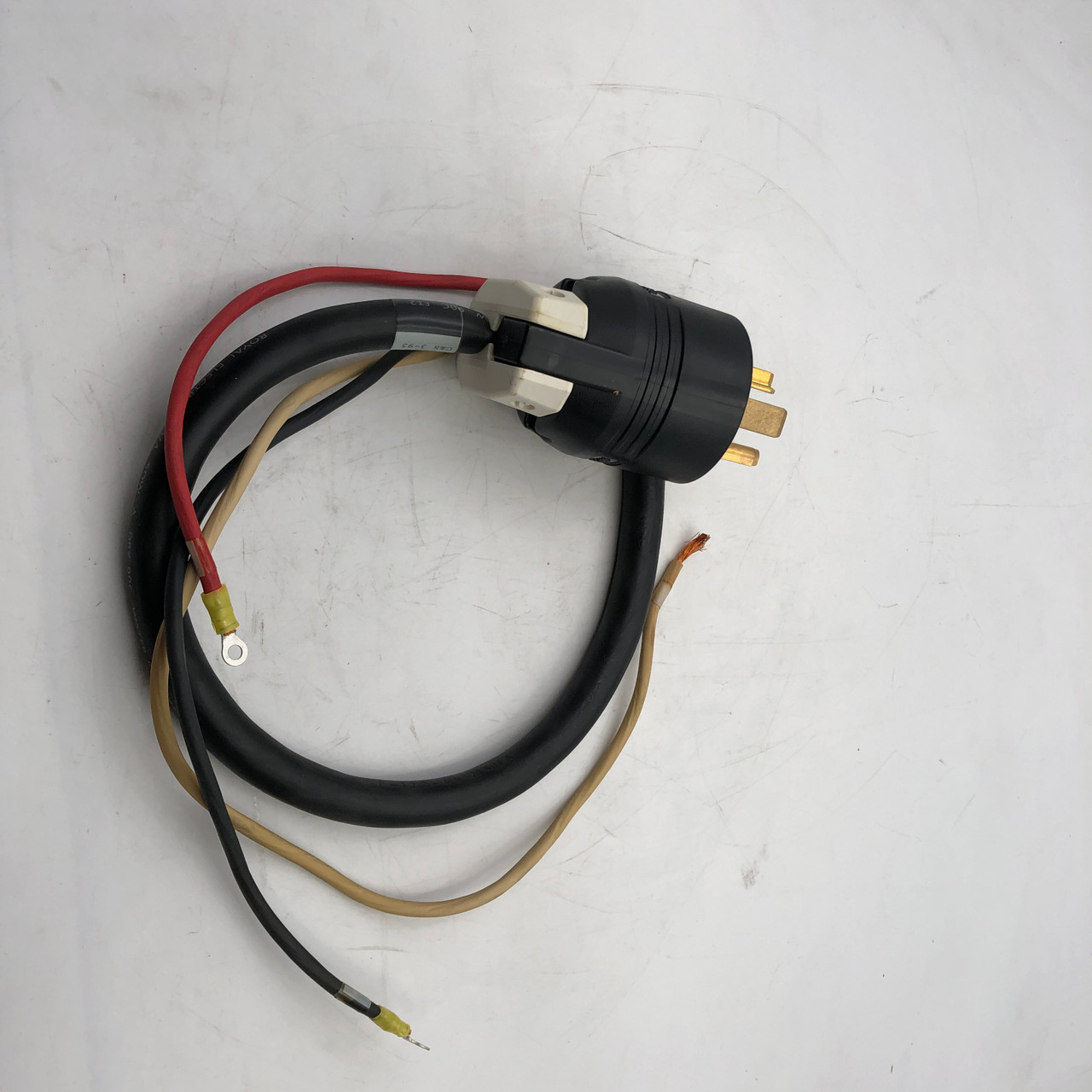 HUBBELL 9431C 125/250V 30A STRAIGHT PLUG W/ ROYAL ELECTRIC CABLE - NEW
