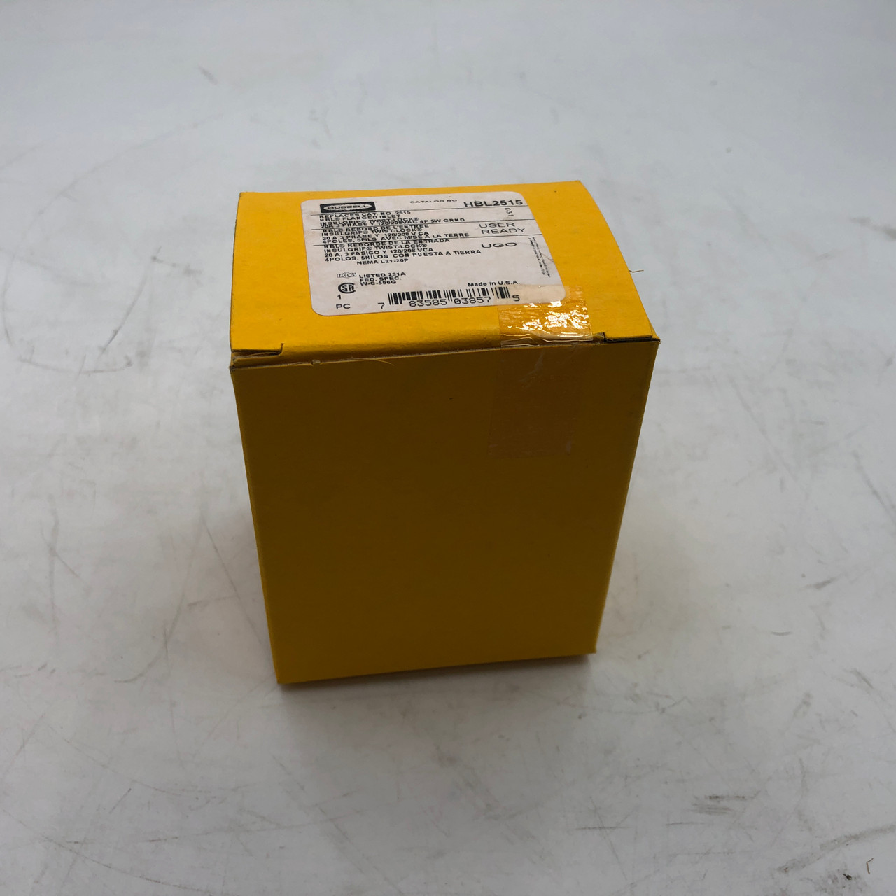 Hubbell HBL2515 Locking Flanged Inlet 20A 3P 120/208 VAC NEW