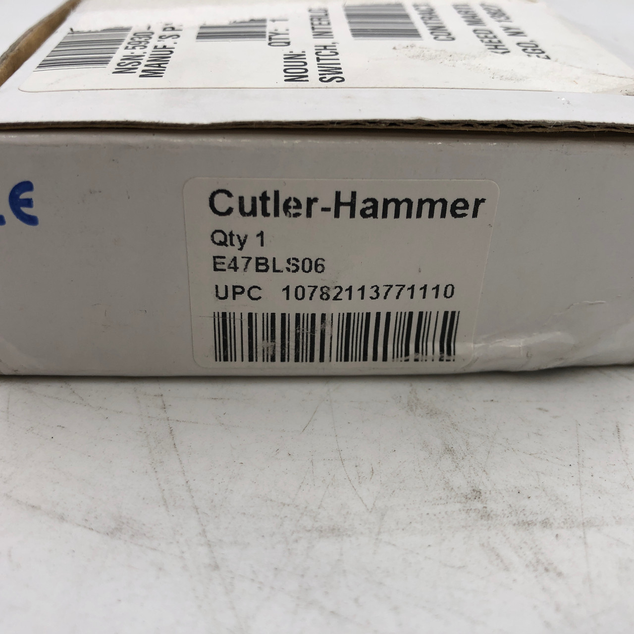 CUTLER HAMMER E47BLS06 15A 125/250 VAC/3A 480VAC LIMIT SWITCH - NEW