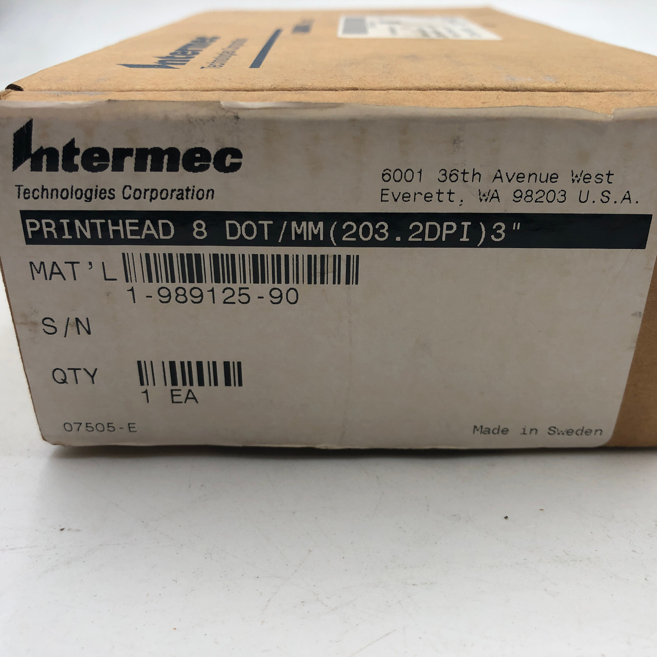 HONEYWELL INTERMEC 203 DPI PRINTHEAD 1-989125-90 - NEW