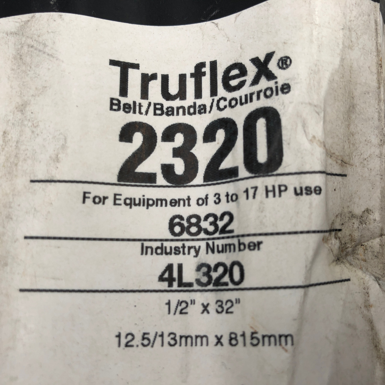 GATES TRUFLEX 2320 4L320 V-BELT 1/2" x 32"  - NEW LOT OF 5