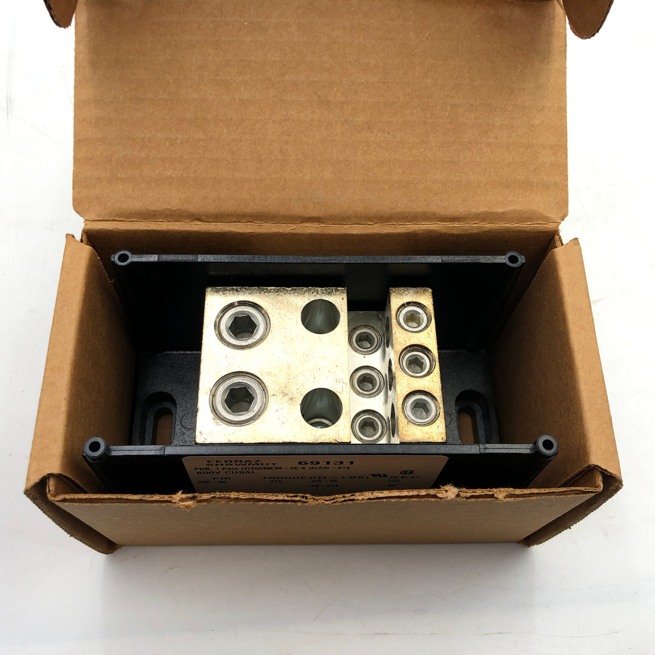 MERSEN MPDB69131 600V POWER DISTRIBUTION BLOCK - NEW