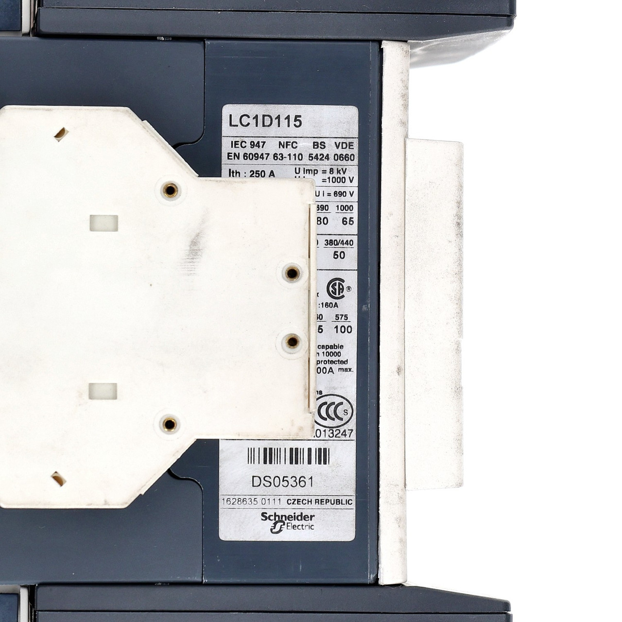 Schneider Electric Telemecanique LC1D115 3 Pole 24V Coil Contactor