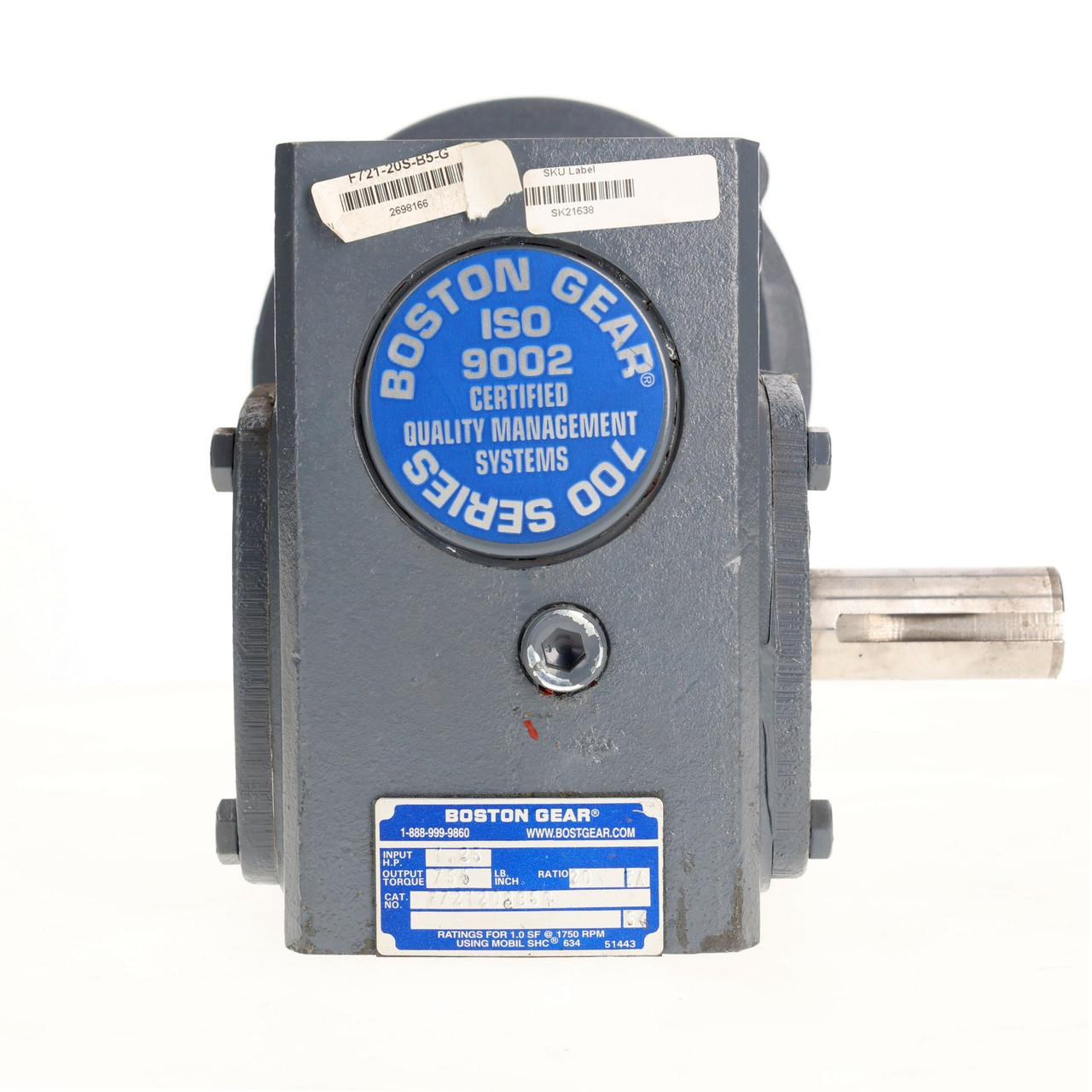 Boston 700 Series Parallel Shaft Gear Motor Speed Reducer F721-20S-B-G New