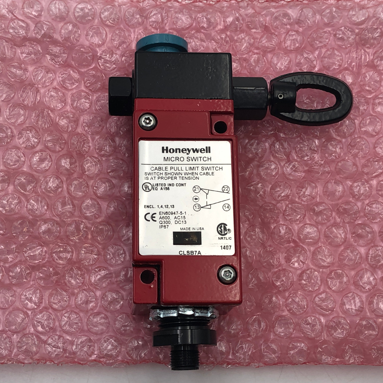 HONEYWELL CLSB7A MICROSWITCH CABLE PULL LIMIT SWITCH - NEW