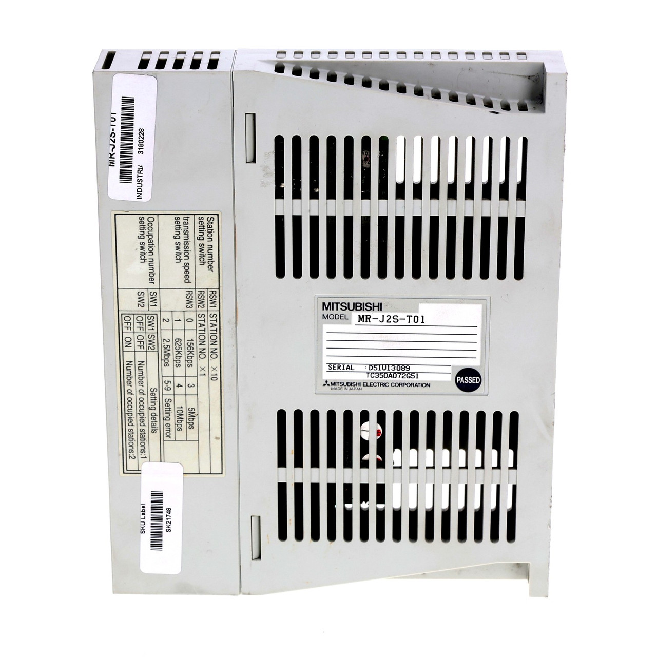 Mitsubishi MR-J2S-T01 AC Servo Amplifier with CC-Link Unit