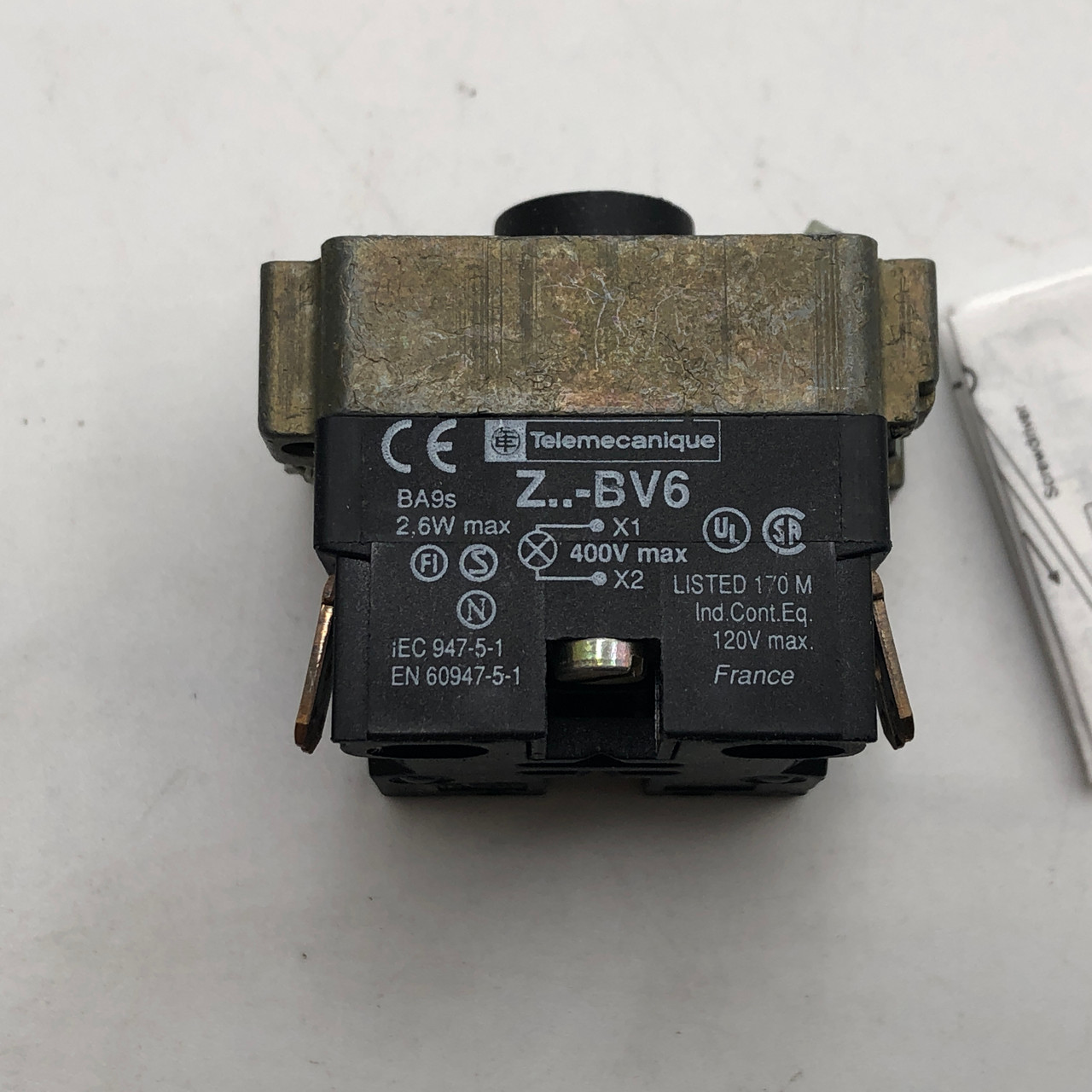 TELEMECANIQUE ZB2BV63 22mm Diameter 120VAC Light Module NEW