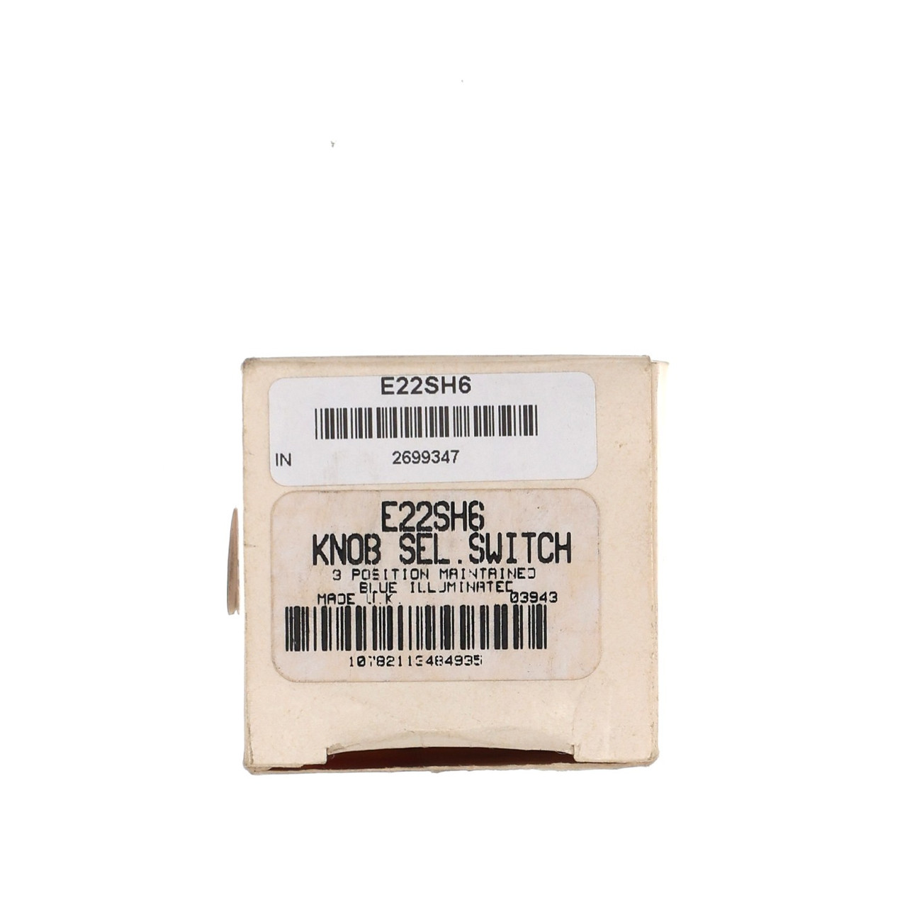 Cutler-Hammer E22SH6 3 POS Maintained Blue Illuminated Know SEL. Switch New