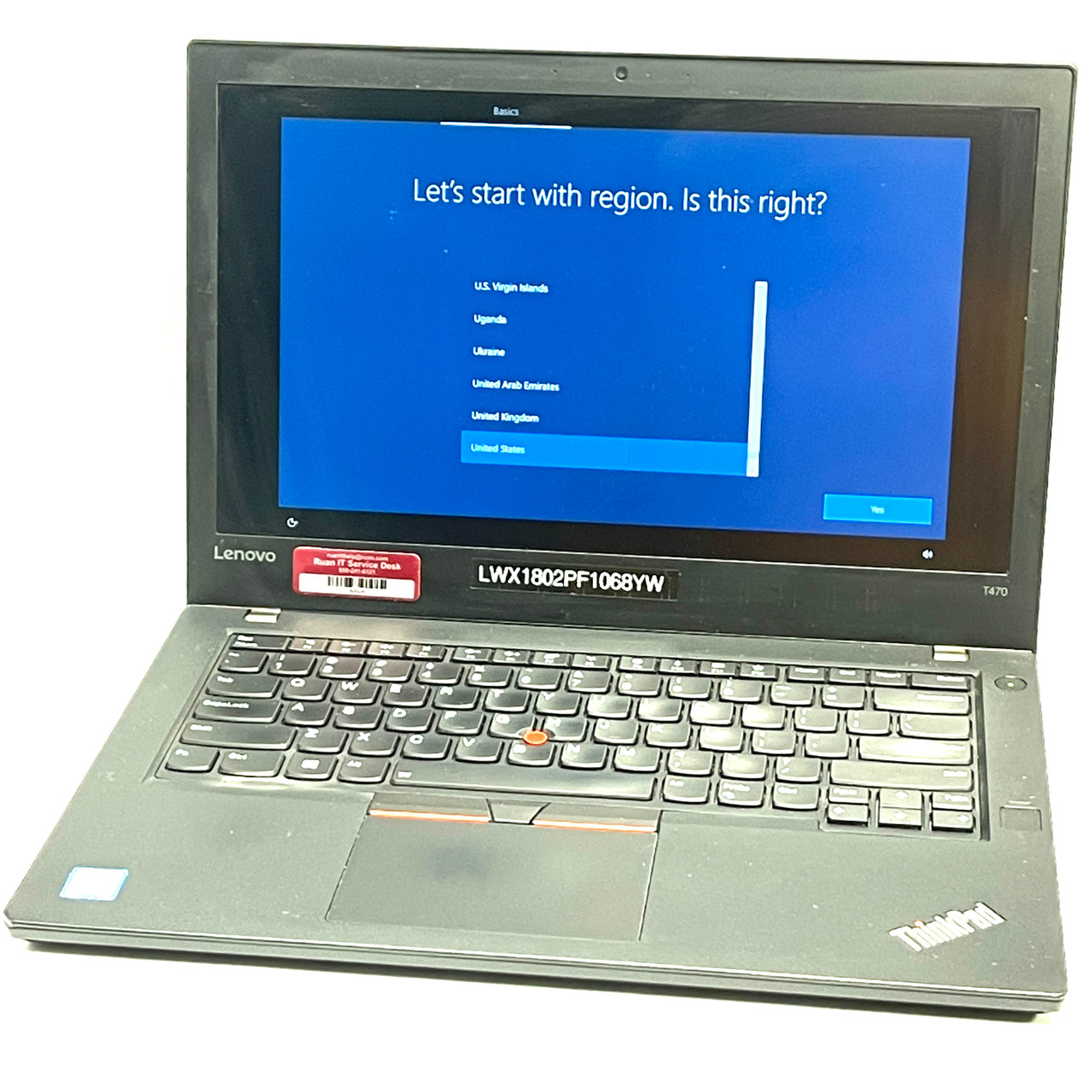 LENOVO T470 RE UP STOCK