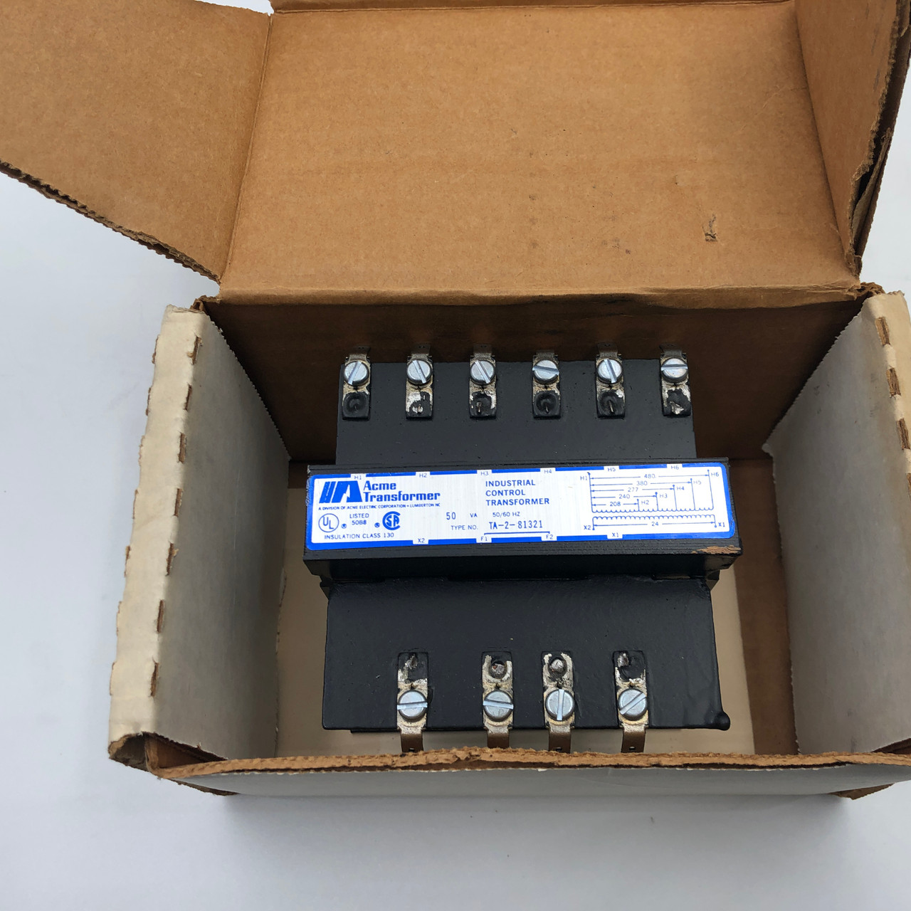 ACME TA-2-81321 AC 208/480 Industrial Step Down Voltage Control Transformer  NEW