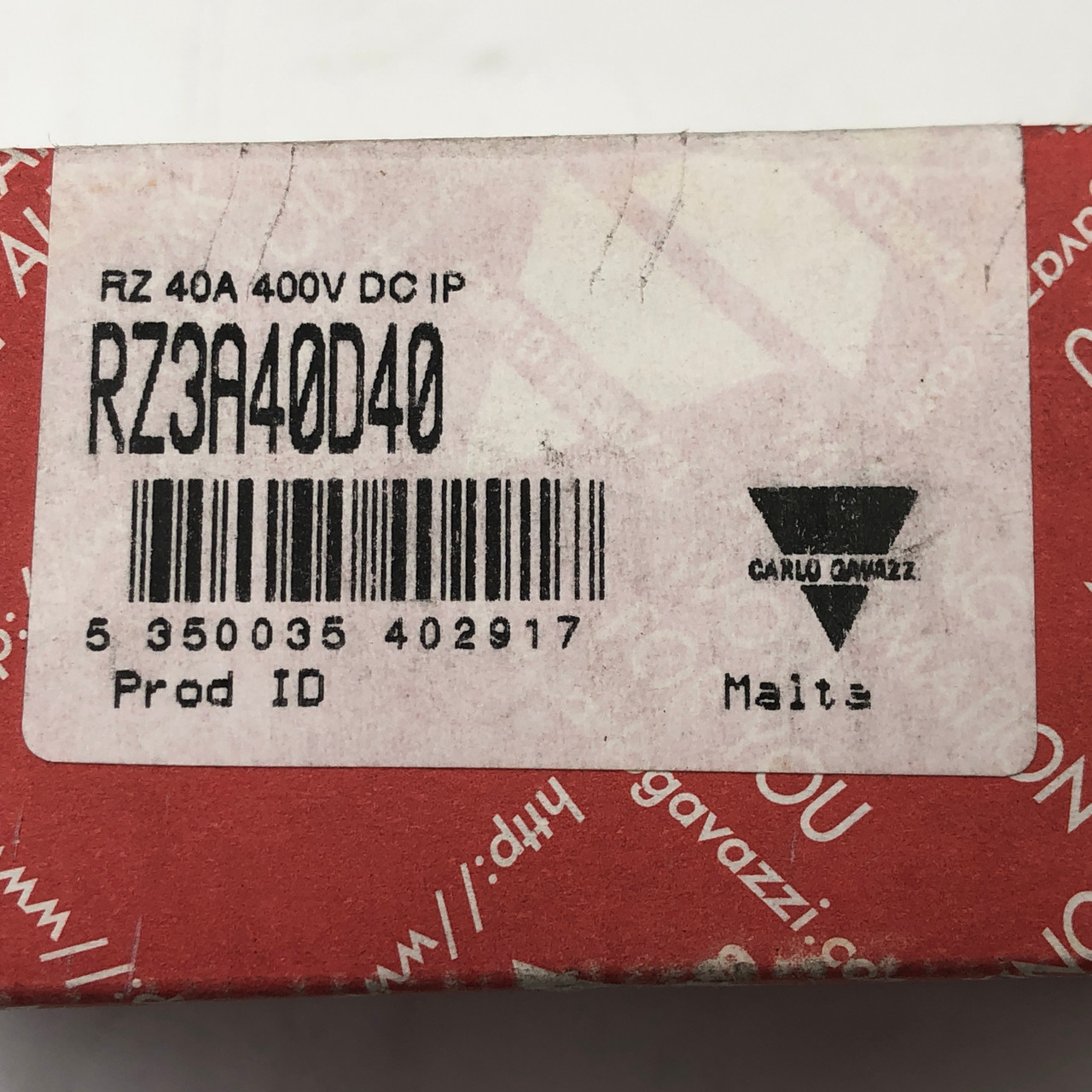 CARLO GAVAZZI RZ3A40D40 240V 40A SOLID STATE RELAY - NEW