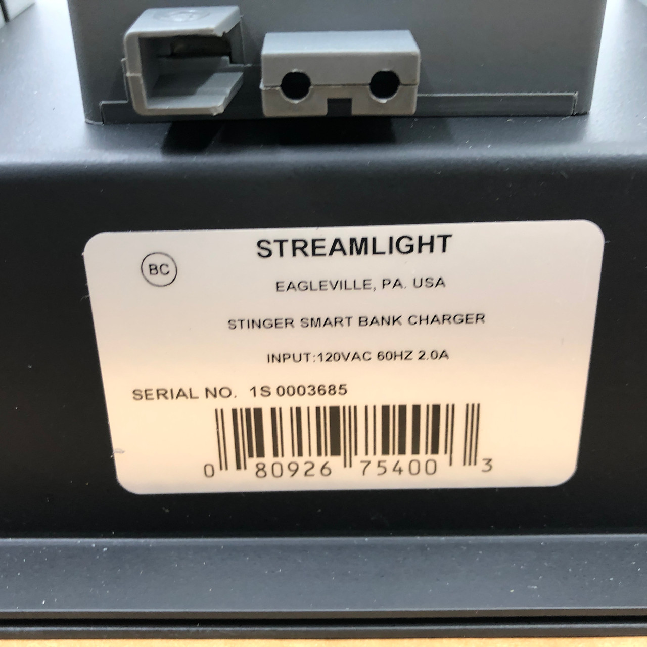 Streamlight Stinger Smart Bank Charger 5-Bay Model 75105 120V Power Cord  New