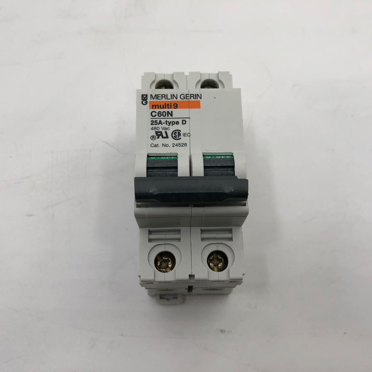 SQUARE D C60N MG24526 (CIRCUIT BREAKER,2-POLE,25A,SUPPLEMENTARY PROTECTOR) NEW