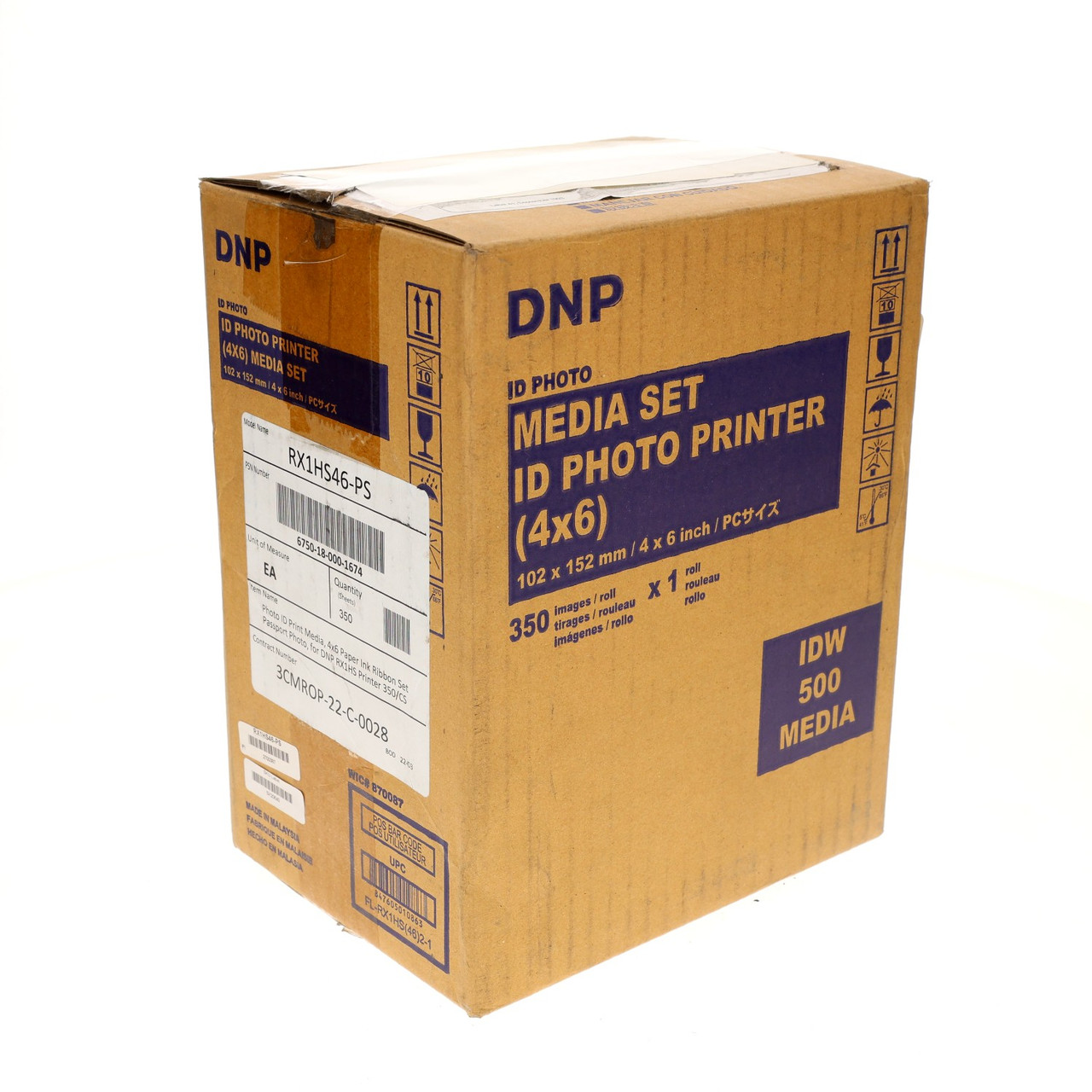 DNP RX1HS46-PS 350 Print 1 Roll Media Set for IDW500 DNP DS-RX1 & DS-RX1 HS New