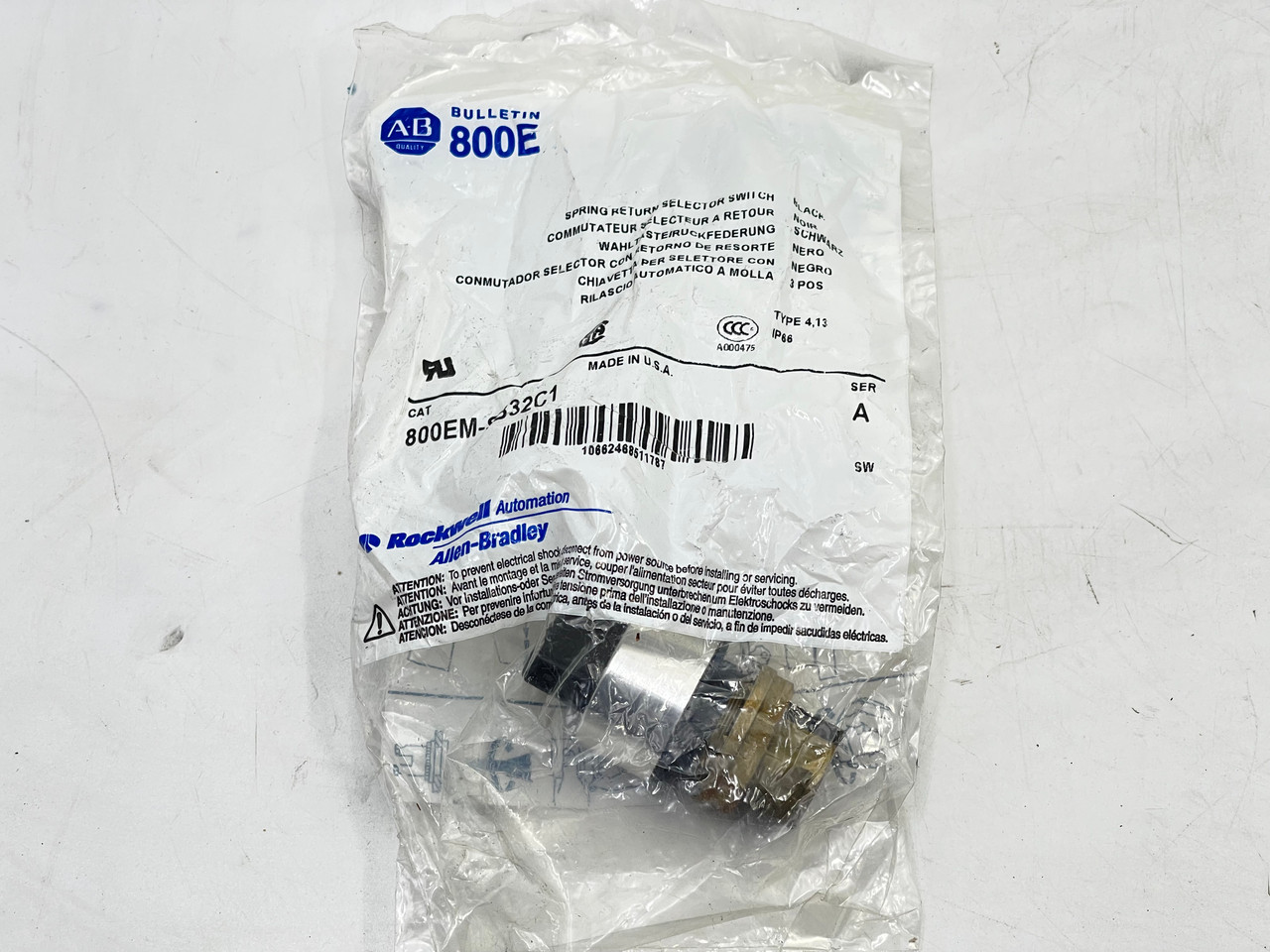 Allen Bradley 800EM-SB32C1 Selector Switch Series A - NEW