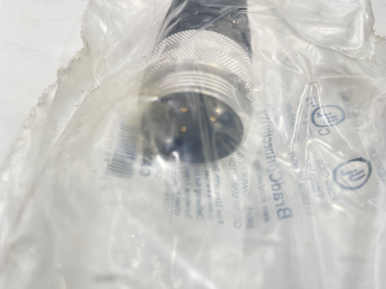 WOODHEAD CA3006-39 3P MM-ATTCH STR BRAD POWER FIELD ATTACHABLE CONNECTOR - NEW