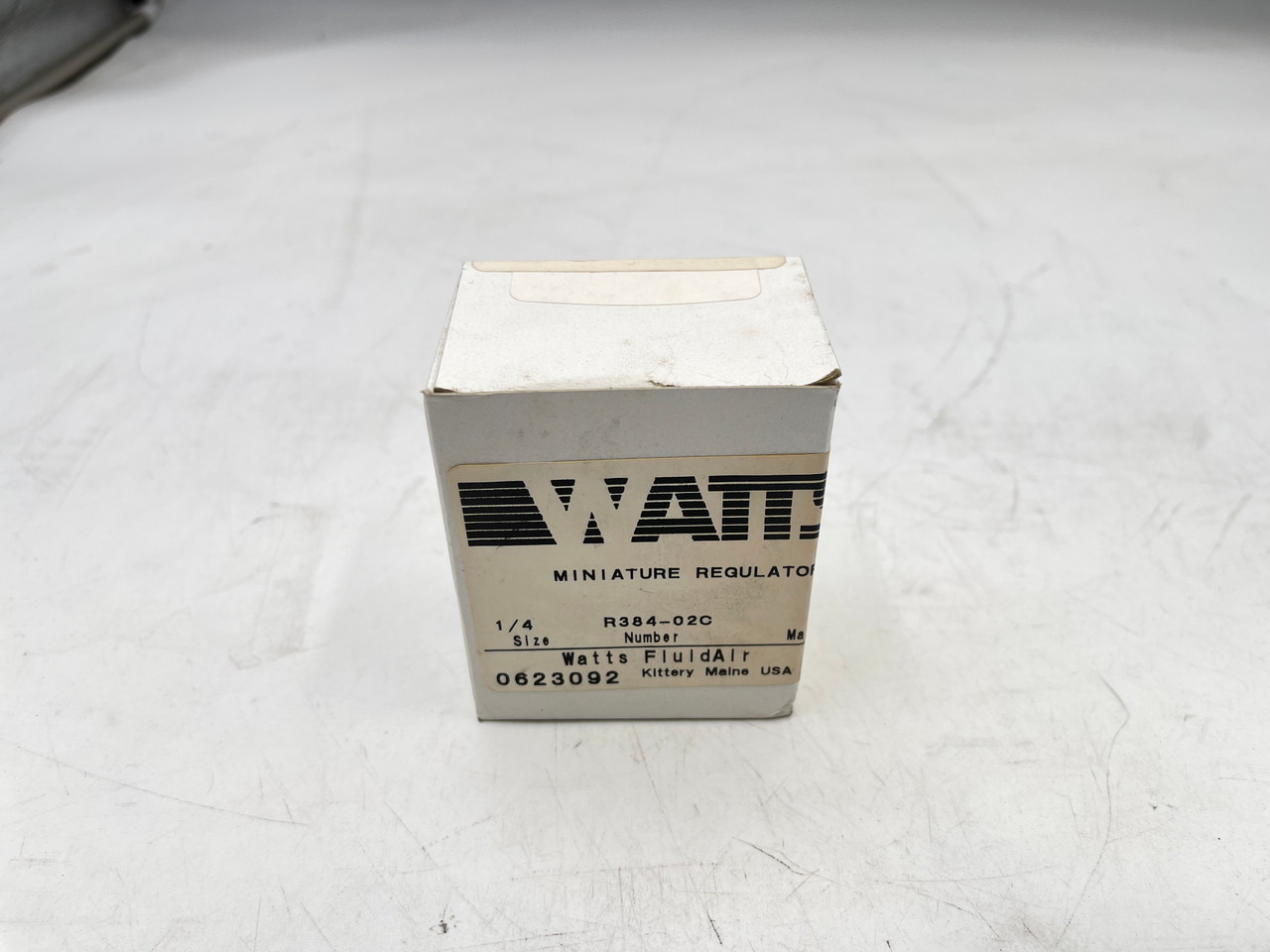 WATTS R384-02C 1/4" 0/125 PSI MINATURE REGULATOR - NEW