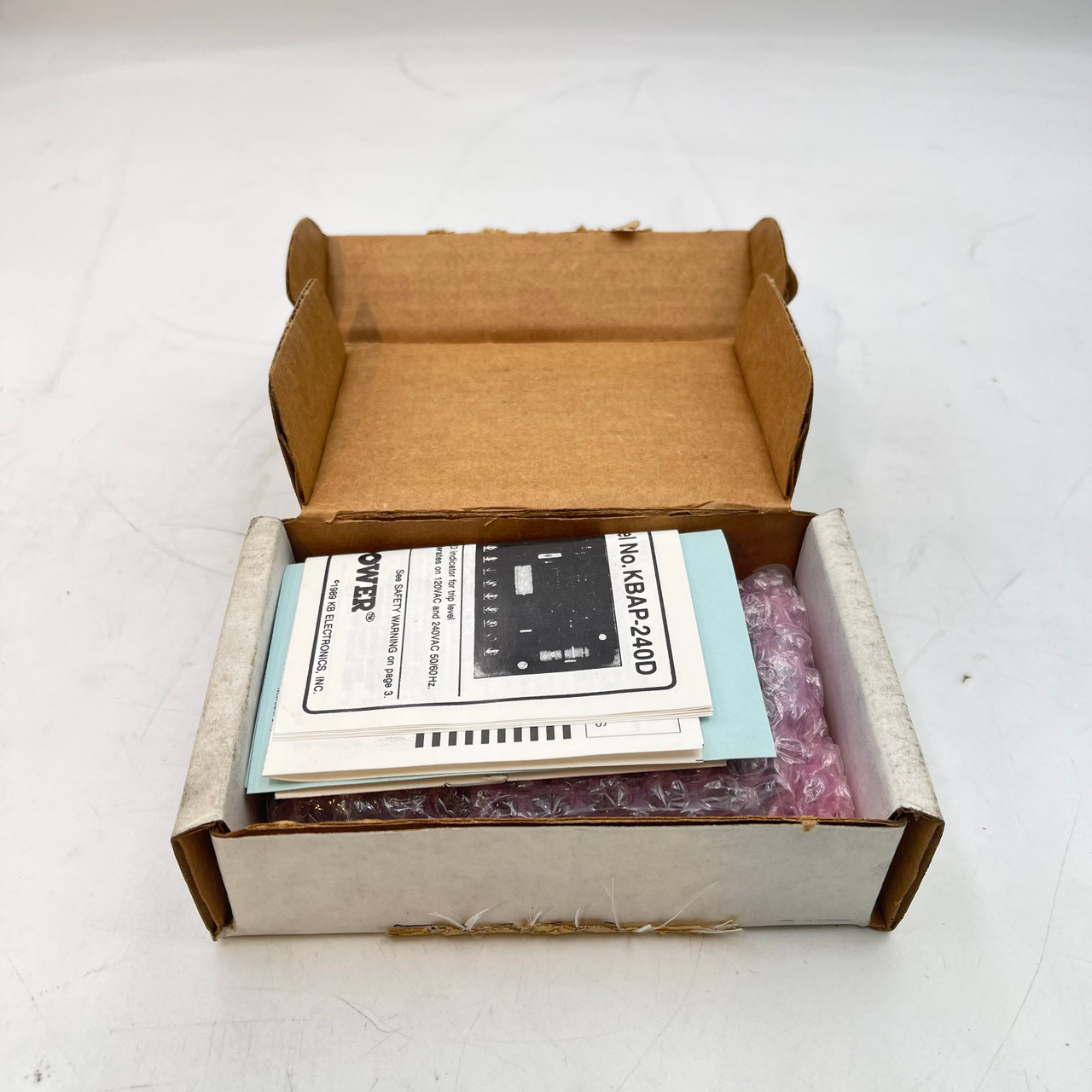 KB ELECTRONICS KBAP-240D 120/130VAC OVERLOAD PROTECTION RELAY - NEW