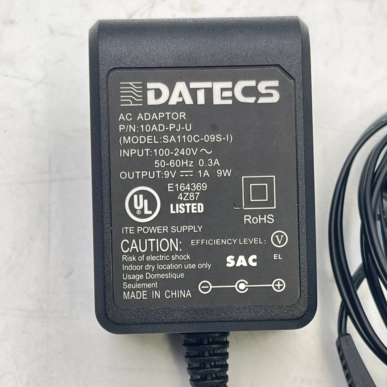 9V 1A AC/DC POWER ADAPTER FOR DPP-250 DPP-255 DPP-350 BT DPP-350C DPP-350BT