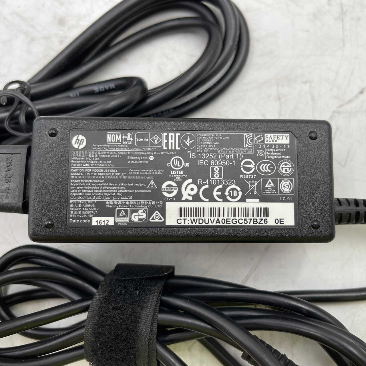 HP 45W 19.5V 2.31A BLUE TIP LAPTOP AC ADAPTER