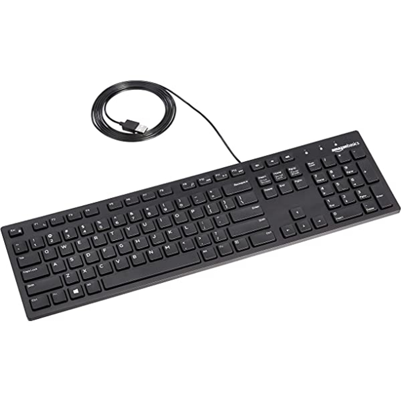 HP WIRED SLIM BLACK USB KEYBOARD 803181-001 - NEW