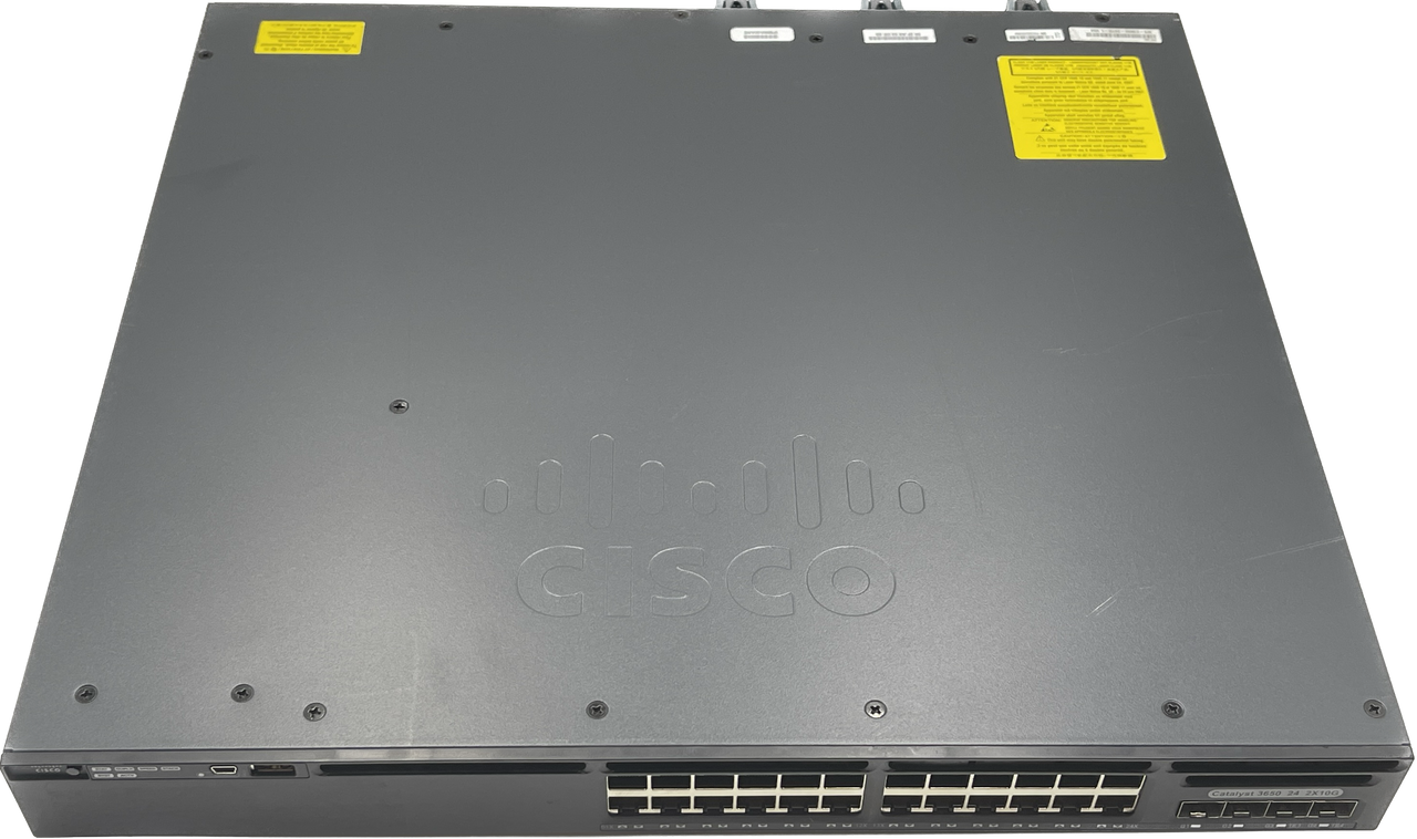 CISCO WS-C3650-24TD-L 24-PORT CATALYST GIGABIT SWITCH 2X10G SELLER REFURBISHED