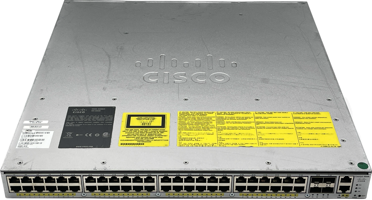 CISCO WS-C3560X-48P-S 48 PORT GIGABIT PoE ETHERNET SWTICH - FACTORY RESET