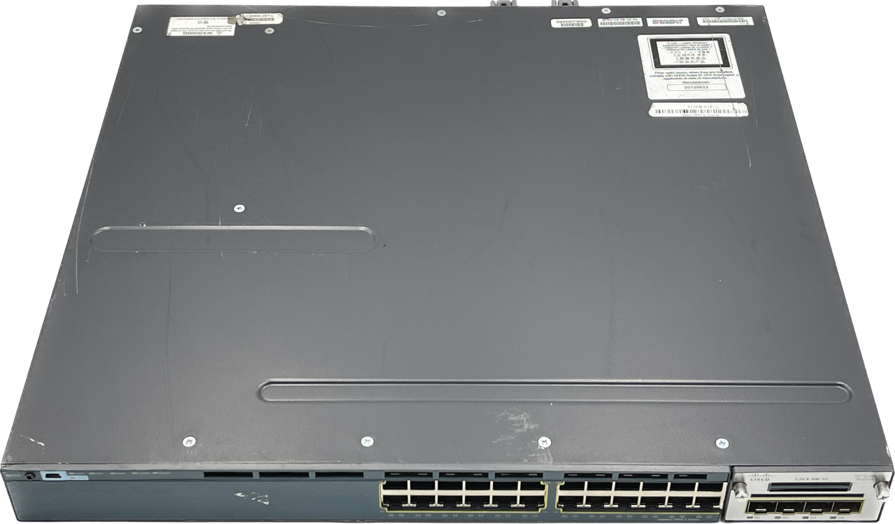 CISCO WS-C3560X-24T-L 24-PORT GIGABIT MANAGED NETWORK SWITCH