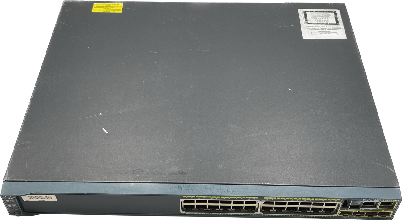 CISCO WS-C2960S-24PS-L 24-PORT GIGABIT MANAGED NETWORK SWITCH