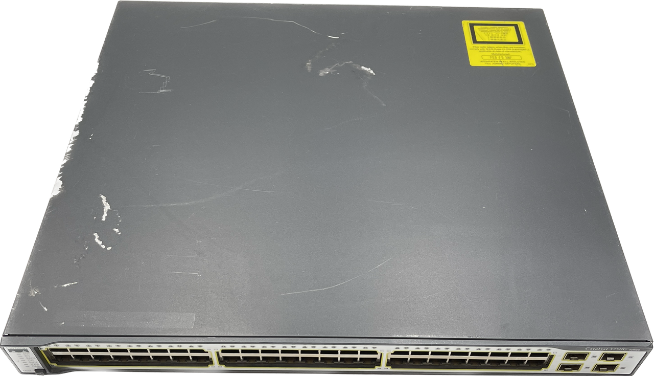 CISCO WS-C3750G-48TS-S 48-PORT GIGABIT ETHERNET NETWORK SWITCH