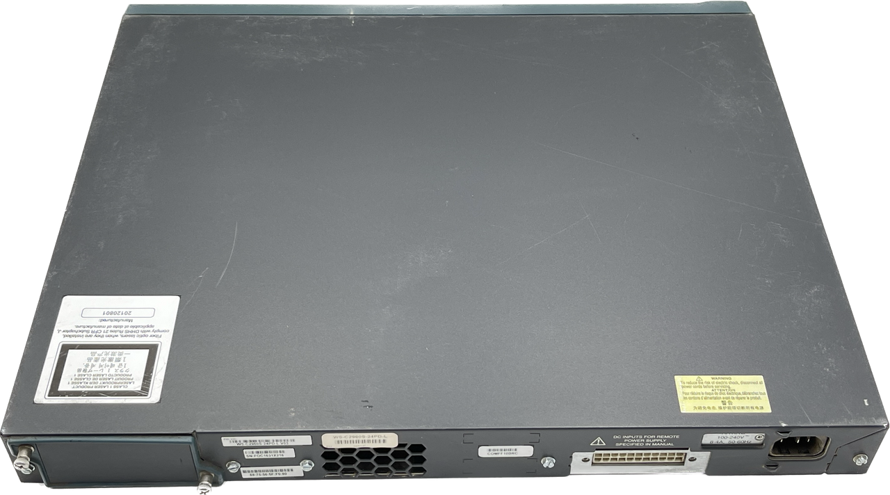 CISCO WS-C2960S-24PD-L 24-PORT MANAGED POE+ ETHERNET NETWORK SWITCH