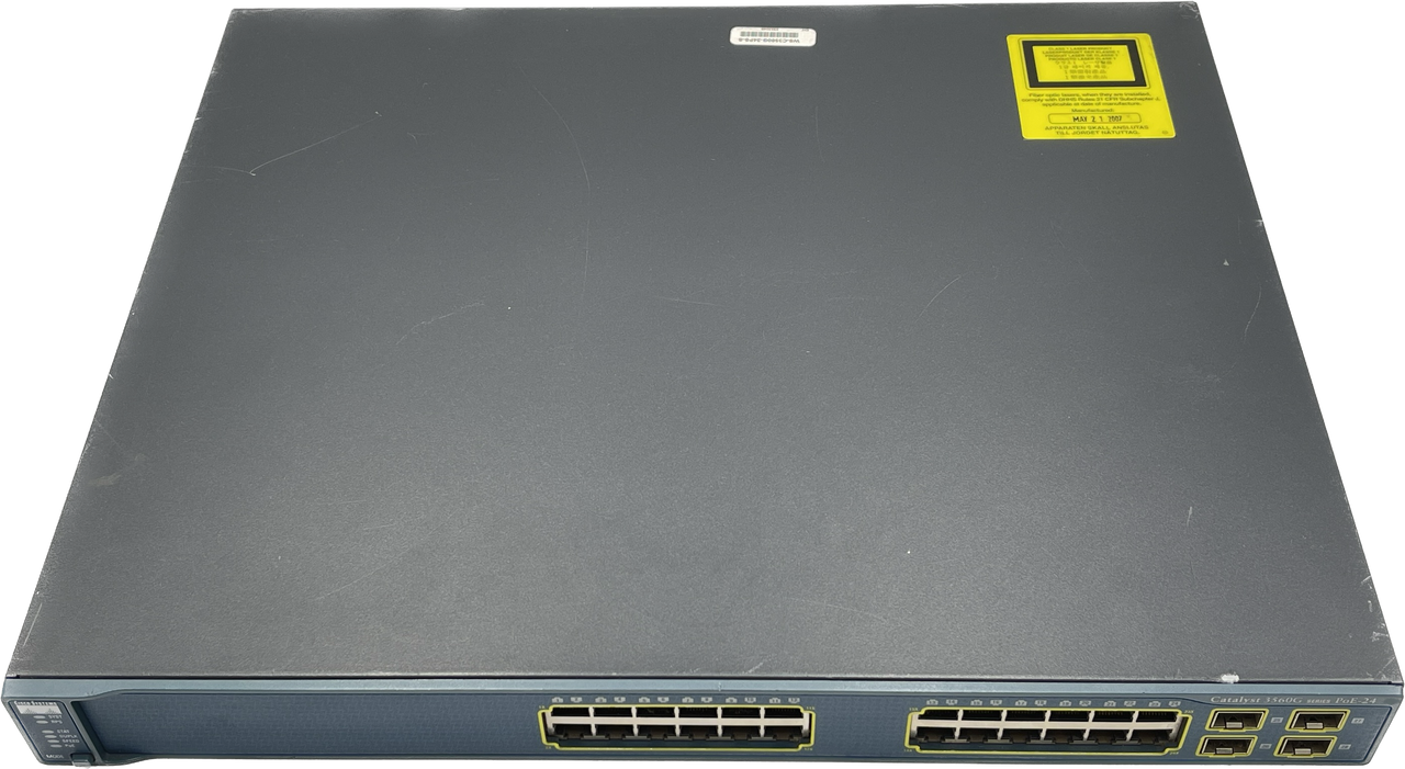 CISCO WS-C3560G-24PS-S 24-PORT GIGABIT ETHERNET NETWORK SWITCH