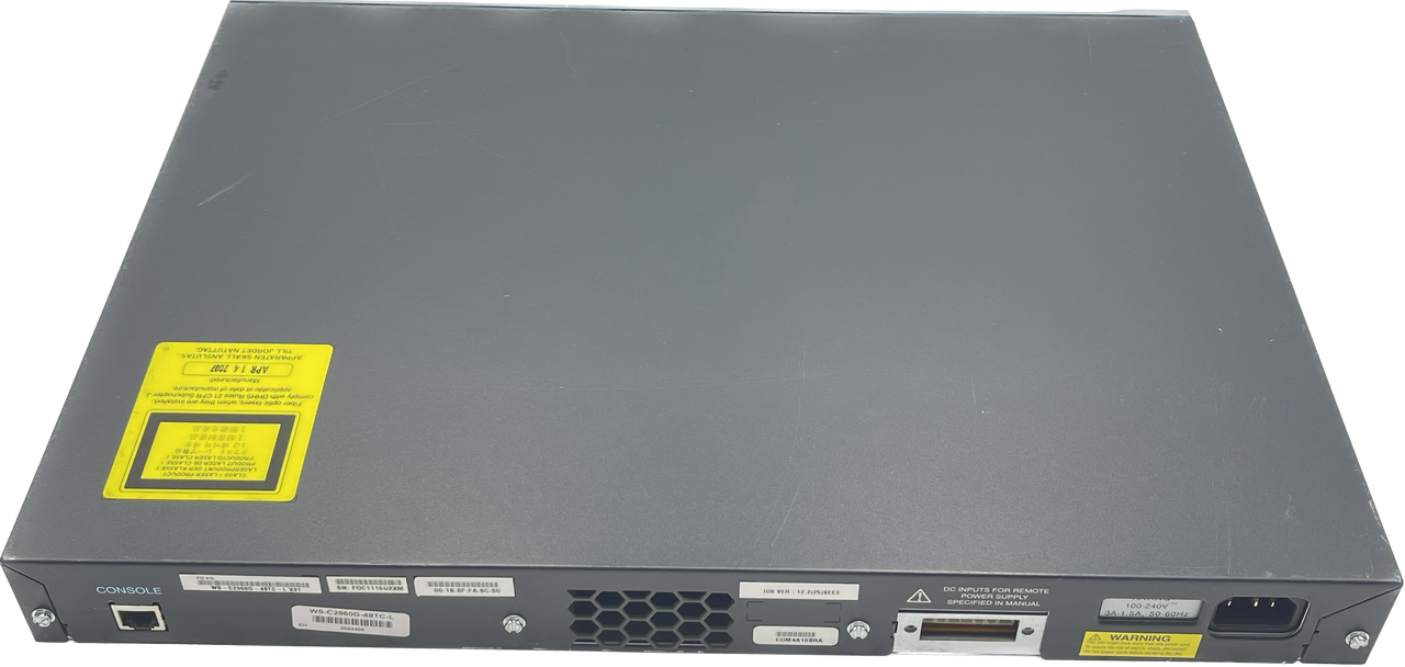 CISCO WS-C2960G-48TC-L 48-PORT GIGABIT ETHERNET NETWORK SWITCH