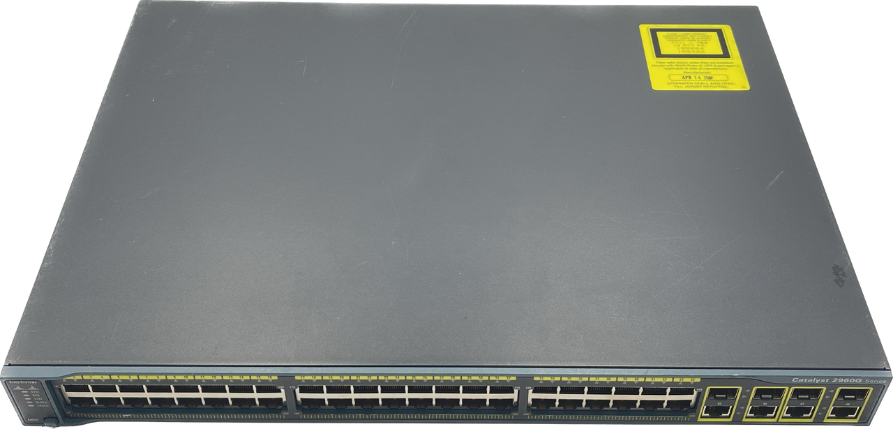 CISCO WS-C2960G-48TC-L 48-PORT GIGABIT ETHERNET NETWORK SWITCH