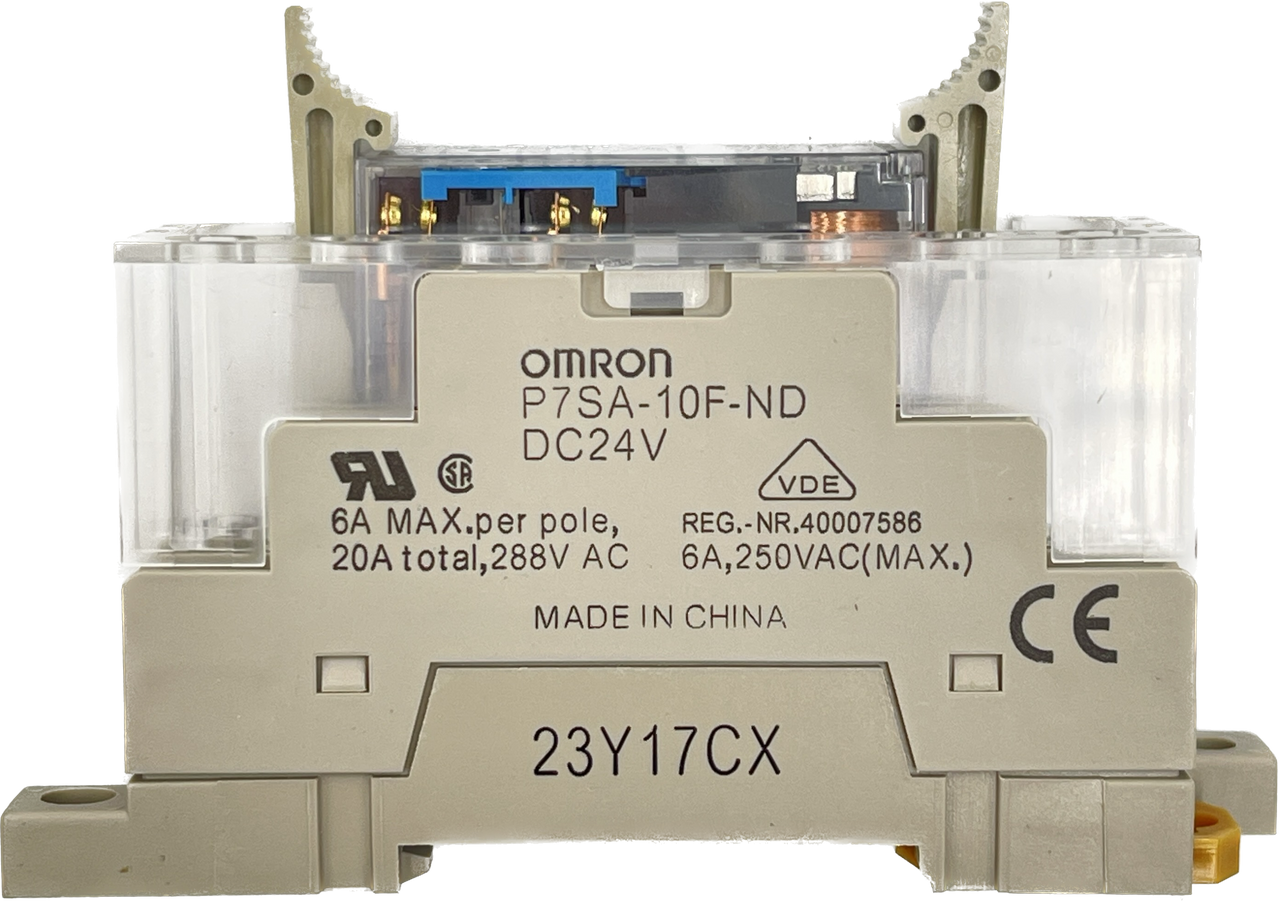 Omron STI 4-Pin Force Guided Contact Relay Module (LED Indicator,AC250V6A,DC24V)
