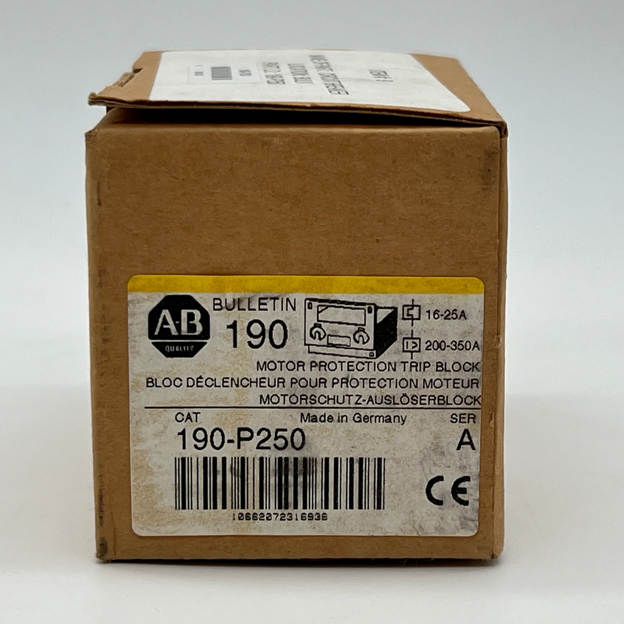 Allen-Bradley 190-P250 Ser A Motor Starter Trip Unit / Overload Relay 16-27A NEW