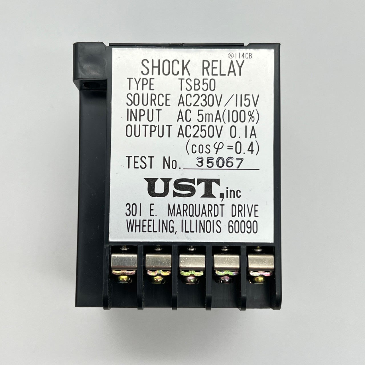 TSUBAKI TSB50 50A 115/230VAC SHOCK RELAY - NEW