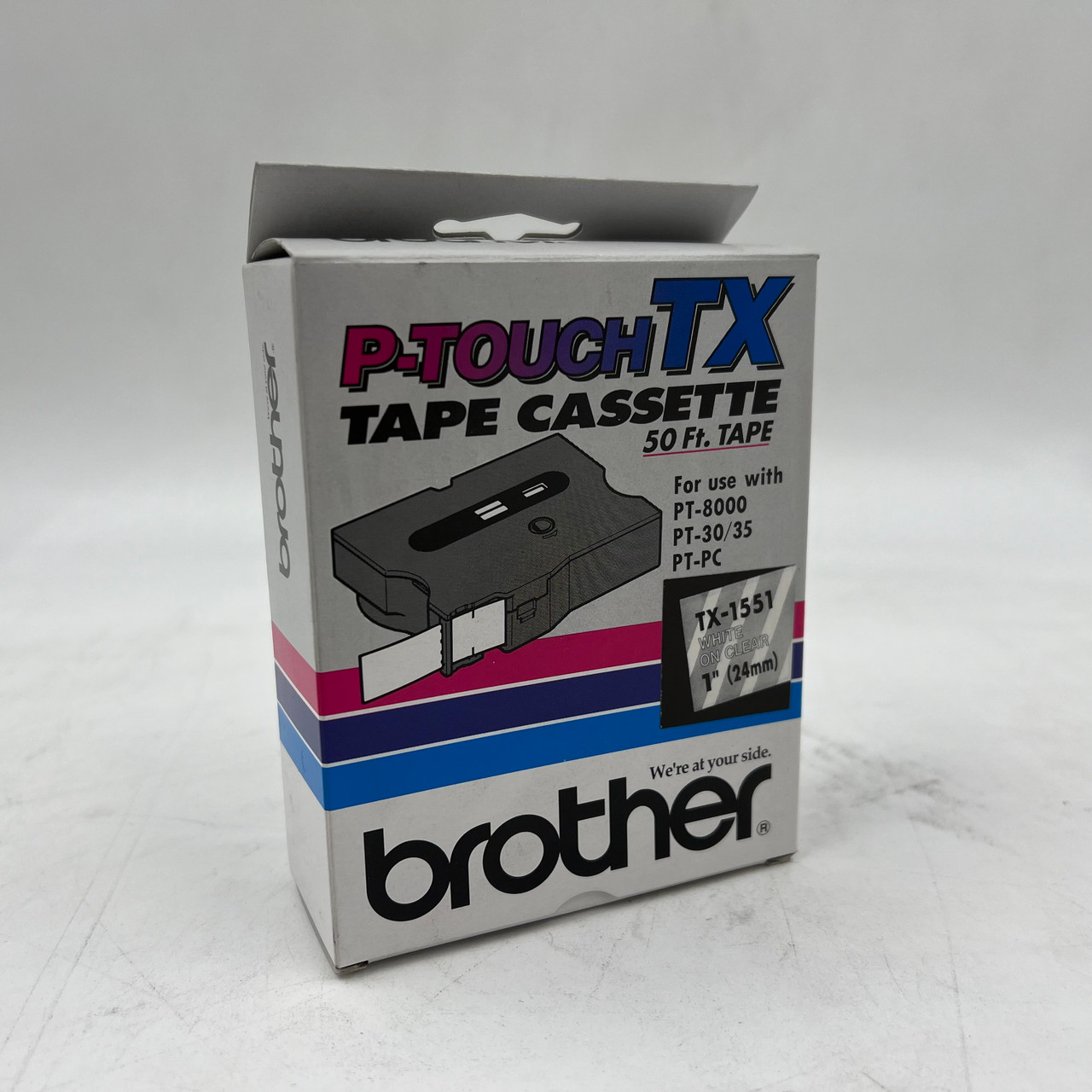 BROTHER TX-1551 P-TOUCH TX TAPE CARTRIDGE FOR PT-8000, PT-30/35 - NEW
