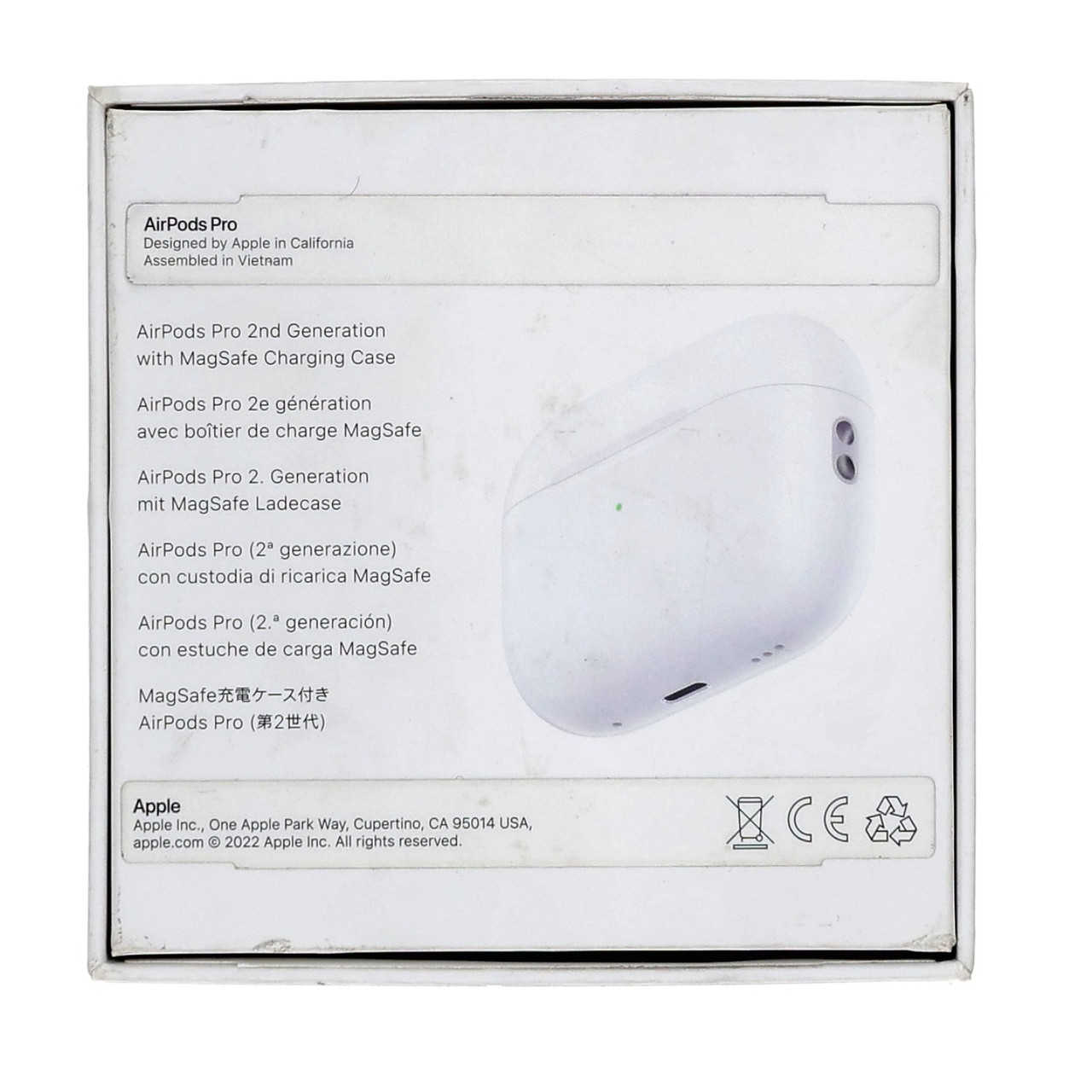 Apple AirPods Pro 2nd Gen with MagSafe Charging Case MQD83AM/A- New Open Box