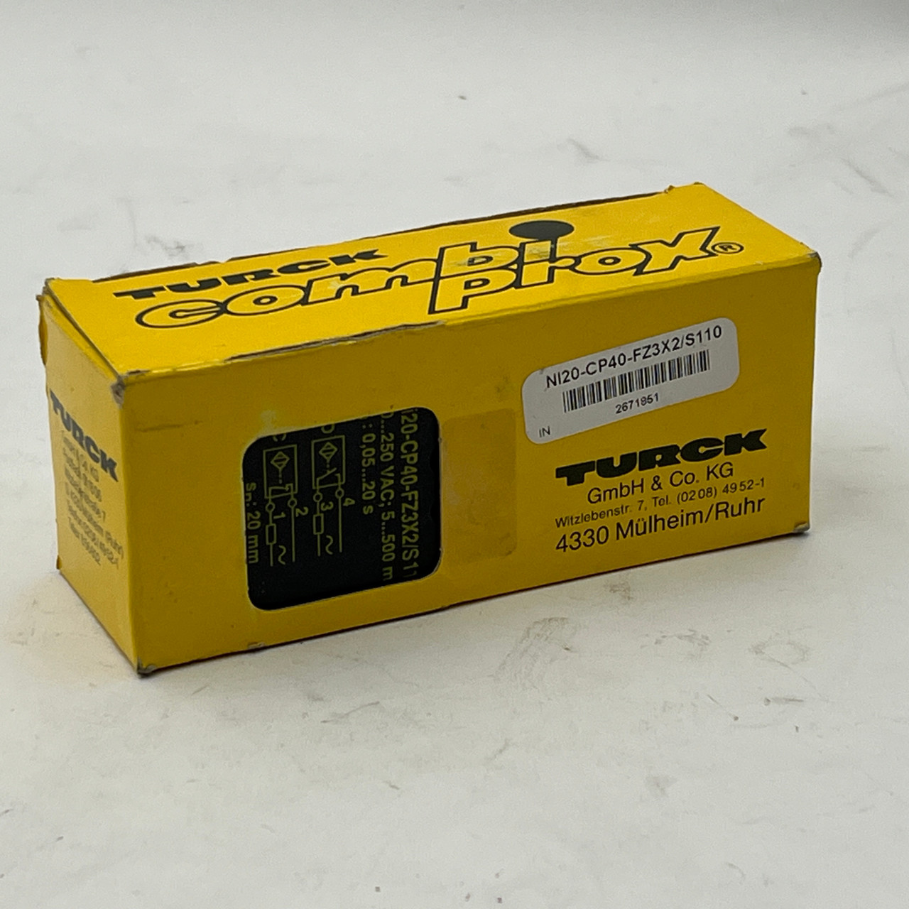 TURCK NI20-CP40-FZ3X2/S110 Inductive Proximity Sensor - NEW