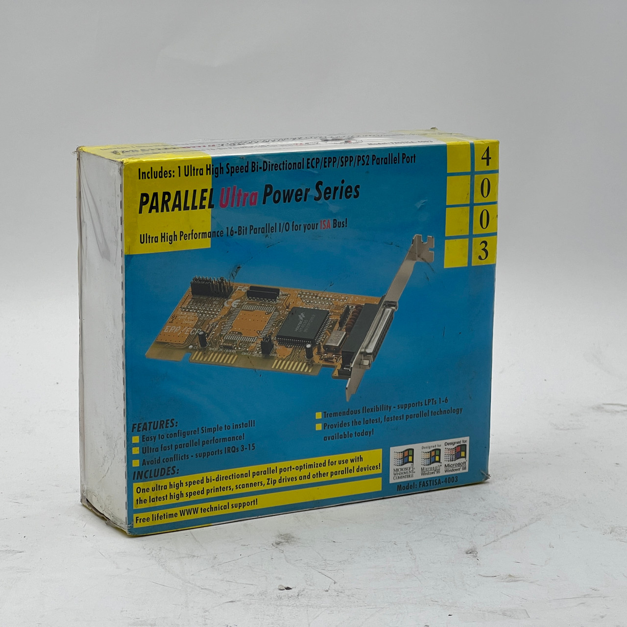 DOLPHIN FASTISA-4003 1-Port ECP/EPP Parallel ISA I/O Card (32 Byte FIFO) - NEW
