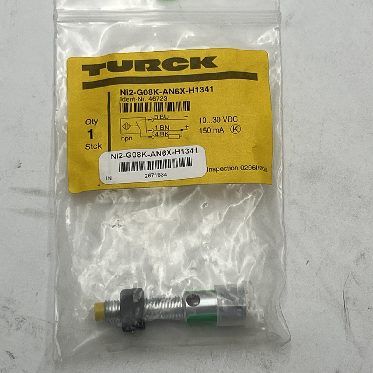 TURCK NI2-G08K-AN6X-H1341 Proximity Sensor  - NEW