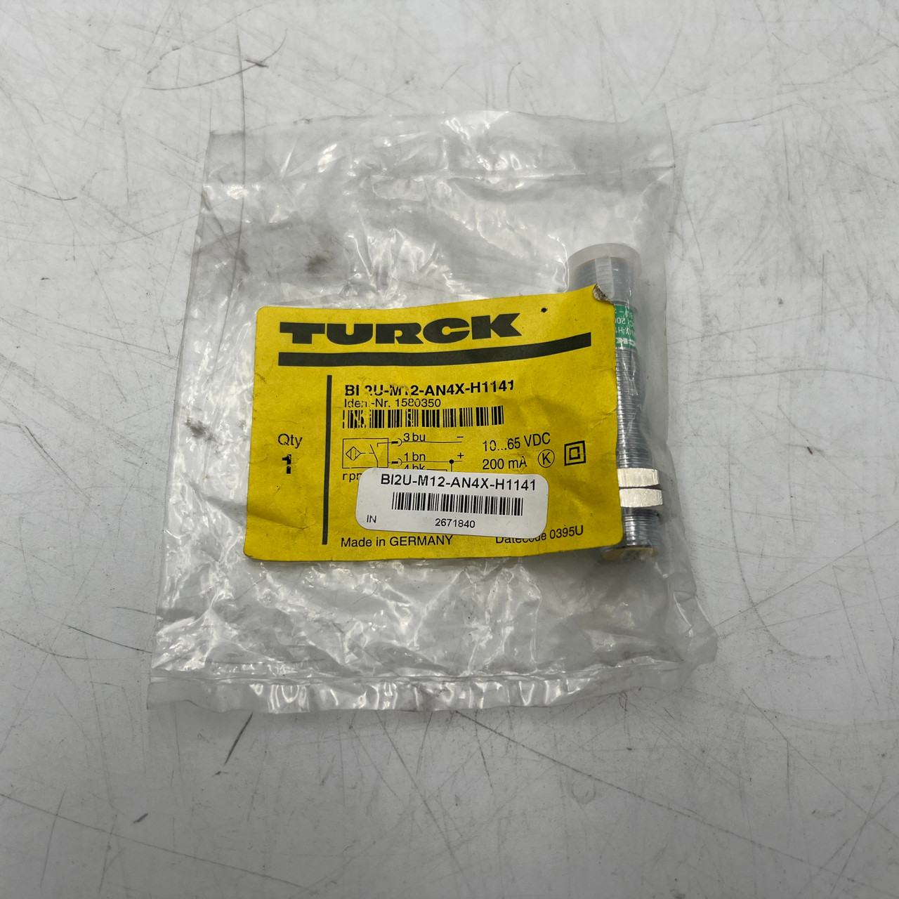 TURCK BI2U-M12-AN4X-H1141 Proximity Sensor (New) - NEW