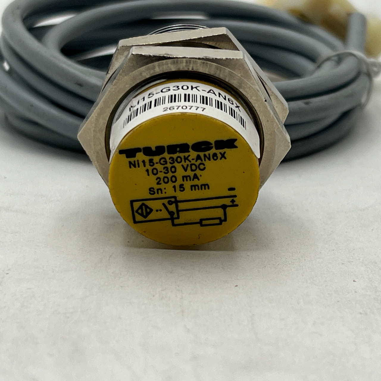 TURCK NI15-G30K-AN6X 10-30VDC 15MM Inductive Proximity Sensor - NEW